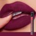 MIESCHER Colored Matte Nude Lipsticks Full Coverage Matte Lip Crayon Smooth Velvety Cream Lipstick Sexy&Bold Lip Makeup Non-Stick Cup Not Fade Lip Stain Waterproof Smudge Proof Lip Stick for Women(01 Bold Deep Red)