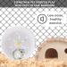 Silent 21cm Hamster Exercise Wheel for Small Pets - Quiet Jogging Wheel for Hamsters, Gerbils, Mice - Large Spinner for Sports and Running - Buy Online on SooperMarket.com
