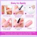 Shining She Gel Nail Polish Set - 10 Colors Purple Rose White Glitter Kit - Soak-Off UV/LED - 8ML - Ideal for Nail Art Salon & Home DIY - Buy Online on SooperMarket.com