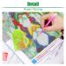 2Pack Full Drill Gnomes Kissing Flowers Diamond Painting Kits for Adults - DIY 5D Garden Diamond Art with Sunflowers & Butterfly - 12X16Inch - Buy Online on SooperMarket.com