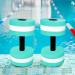 Timoo Aquatic Dumbbells Set - Pool Resistance Water Weights for Aerobics, High-Density EVA-Foam, Cyan (Set of 2) - Buy Online on SooperMarket.com