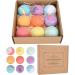 9PCS Bubble Salt Bubble Ball Set - Natural Handmade Organic Foot Bath Spa Balls for Women | Moisturizing Skin Gifts - Buy Online on SooperMarket.com