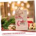 HOLIDYOYO 1 Set Xmas Advent Calendar Bags Xmas Candy Pouch Santa Bags Holiday Party Favor Rope As Shown 18.00X9.00X1.00CM - Buy Online on SooperMarket.com