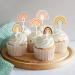 48 Pieces Boho Rainbow Cake Topper Boho Cupcake Topper Bohemian Theme Rainbow Cupcake Toppers for Girls Baby Shower Birthday Boho Rainbow Party Decoration Supplies - Buy Online on SooperMarket.com