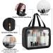 MAANGE Translucent Waterproof Toiletry Bag for Women Men - Travel Makeup Organizer in Black - Buy Online on SooperMarket.com
