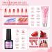 COSCELIA 10PC Multi-Color UV Nail Polish Set with 36W Nail Dryer & Poly Extension Gel Kit | Complete DIY Manicure Accessories for Home & Salon #0179 - Buy Online on SooperMarket.com