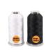 New brothreads - 32 Options- Various Assorted Color Packs of Polyester Embroidery Machine Thread Huge Spool 5000M for All Embroidery Machines -1Black+1White