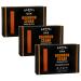 Barrel and Oak - Exfoliating Bar Soap, Men's Soap Bar, Natural Exfoliator, Deep Cleans Pores & Removes Dead Skin, Certified Sustainable Palm Oil, Kaolin Clay, & Olive Stone (Bourbon Cedar, 6 oz, 3-Pack)