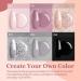 Modelones 6 Color Dip Powder Nail Kit Starter Set | Nude Pink Glitter | Base/Top Coat Activator | French Manicure DIY Salon Golden - Buy Online on SooperMarket.com