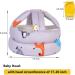Umtiti Baby Adjustable Helmet Lightweight and Soft with 3 Pairs Baby Knee Pads for Crawling & 3 Pairs Baby Socks Great for Baby Learning to Walk and Crawl. Zoo Gray+6 Zoo Grey - Buy Online on SooperMarket.com