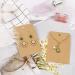 150 Earring Cards with Self-Seal Bags and Kraft Paper Tags - Brown - Buy Online on SooperMarket.com