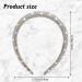 Sibba Rhinestone Headband - Sparkly Crystal Bling Hair Band for Women and Girls (Silver) - Buy Online on SooperMarket.com