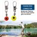 60 PCS Fishing Barrel Swivels with Snap - High-Quality Fishing Swivels in 3 Sizes | Essential Fishing Accessories for Anglers - Buy Online on SooperMarket.com