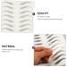 HAPINARY 4 Sheets Waterproof Eyebrow Stickers Brow False Eyebrows Cosmetics Eyebrow Transfer Stickers Artificial Eyebrow Eyebrow Tool Makeup Brow Sticker 21x14.8cm Black - Buy Online on SooperMarket.com