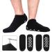 Matengf moisturizing gel spa socks 2 pairs of large men's spa care socks for the peeling repair of cracked skin and dry cracked rough feet UK men 9-14 black