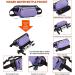 TUDEC Dogs Jogging Line with Belly Belt - Elastic Reflective Leash for Large & Medium Dogs Includes Feces Bag Dispenser - Gray Purple - Buy Online on SooperMarket.com