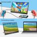 Kenowa 15.6 Touchscreen Portable Monitor - HDR 1920x1080 Eye Care IPS for Raspberry Pi PC Laptop PS4 Xbox | External Monitor with HDMI & USB Type-C - Buy Online on SooperMarket.com