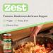 Zest Tomato Mushroom and Green Pepper Pasta Sauce 340g Vegan Dairy & Gluten Free Plant Based No Added Sugar - Buy Online on SooperMarket.com