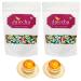 Jaiccha Ghasitaram Diwali Gifts Chocolate - Stone/ Rock Chocolates 400 GMS in White Paper Pouch with 2 T-Lites