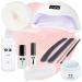 ND24 NAILDESIGN-Gelnail starter set Basic guitarist with top coat primer pen LED all-round gel LED lamp & accessories-9-part complete set for beginners-LED gel made in Germany