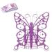 Pack of 120 nail stencils BUTTERFLY silver purple stencils modeling stencil self-adhesive for gel nails butterfly