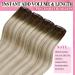 Youngsee Real Hair Balayage Clip-In Extensions - 40cm Dark Brown & Blonde 120g (7PCS) - Perfect for Volume & Length - Buy Online on SooperMarket.com