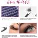 Individual Cluster Lashes Kit - 5 Style C CC D Curl 10-14mm Russian Eyelash Extensions with Clear Glue - 45 Clusters for DIY False Eyelashes - Reusable & Natural Look - Buy Online on SooperMarket.com