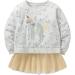 Girls Unicorn Sweatshirt - Long Sleeve Cotton Top for Toddlers (4-5 Years) | Casual Jumper for Kids Age 1-12 | Stylish Girl T-Shirt - Toddler Clothes - Buy Online on SooperMarket.com