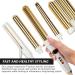 FoxyBae 5-in-1 Interchangeable Hair Tools Set | Curling Wand Flat Iron & Ceramic Irons | Salon Grade Waver & Curler in Pearl White - Ships Internationally - Buy Online on SooperMarket.com