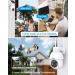 ANRAN 2K Wireless Solar Security Camera | 360 View, Smart Siren, Spotlights | Color Night Vision, AI Human Detection | 2-Way Talk, Alexa Compatible | Q3 White - 3MP - Buy Online on SooperMarket.com