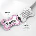 Yhananti Personalized Dog Tag - Engraved Glitter Bones Pendant for Small to Medium Dogs - Stainless Steel Custom Name & Contact Info (Green) - Buy Online on SooperMarket.com