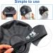 Unisex Silicone Bathing Cap with Ear Protection - 2PC Waterproof Swimming Caps for All Hair Types with Earplugs & Nose Clamp - Elastic Black & White Swim Caps for Adults & Kids - Buy Online on SooperMarket.com