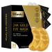 24k Gold Under Eye Patches 30 Pcs Collagen Under Gel Eye Masks Reducing Fine and Lines Dark Circleeye Patches Gel Eye Masks Beauty & Personal Care Black Box
