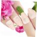 Gogogmee 1 Set Nail Patch Fake Nails with Glue French Decor Nails Decoration Nail Embellishments False Nails with Glue Nail Decals Nail Salon Supplies Sticker Plastic Full Coverage X4 Pink - Buy Online on SooperMarket.com