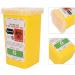Sharps Disposal Container Disposal Blade Container Barbershop Hair Salon Shaving Knife Blade Disposal Collect Box for Home and Professional use(yellow) - Buy Online on SooperMarket.com