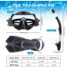Tongtai Mask Fin Snorkel Set - Panoramic View Diving Gear for Adults & Kids - with Travel Bags - Professional Snorkel for Lap Swimming - Black ML/XL (9-13) - Buy Online on SooperMarket.com