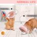 Supet Breathable Adjustable Cat Cone Collar - Water Resistant & Soft Recovery E-Collar for Cats - Pink (Neck Girth 14-24CM) - Buy Online on SooperMarket.com
