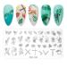 Stamp plates for nails nail art stamping plate stencil for nail art nail art stamping badges for nailart nailart flower line heart geometry charming fashion (style 1)