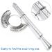 NuLink Aluminum Ring Sizer Measuring Tool - Dual Measurement Size Metal Rings Mandrel Kit for Women and Men - Adjustable Ring Size Adjuster Tool - Buy Online on SooperMarket.com