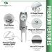 Procella Golf Divot Repair Tool with Ball Marker | Metal Switchblade Style | Multi-Tool for Men and Women - Silver - Buy Online on SooperMarket.com