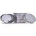 4oz Aluminum Tin Jar Refillable Containers - 12 Pack | 120ml Round Tin Bottle for Cosmetic, Lip Balm, Cream - Buy Online on SooperMarket.com