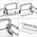 Qovydx 45Pcs 1 Inch Silver Wristlet Key Fob Hardware Set with Split Rings - Ideal for Keychains and Lanyards - Buy Online on SooperMarket.com
