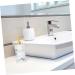 PRETYZOOM 1pc Simple Storage Decorative Bath Lovely Press-Type Liquids Shower Resin Supply Replacement Use White 19.00X7.00X7.00CM - Buy Online on SooperMarket.com