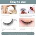3 Pairs Self-Adhesive Reusable False Eyelashes - Waterproof Lashes - Natural Look - No Glue or Magnets Needed - Buy Online on SooperMarket.com