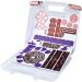 ArtBin 6978AB Magnetic Die Storage Case with 3 Magnetic Die Sheets, Portable Paper Craft & Die Organizer with Handle, Translucent Box & Sheet set