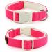 Plutus Pet Cotton Dog Collar Heavy Duty Collar with Soft Padding Adjustable and Comfortable for Small Medium and Large Dogs Hot Pink S Small Hot Pink - Buy Online on SooperMarket.com