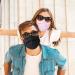 Assacalynn Disposable Face Masks 4 Layers - 2022 Upgrade, 50PCS Black Mask with White Inside - Breathable, Comfortable Flat Elastic Ear Bands - Pack of 50 - Buy Online on SooperMarket.com