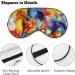 LynaRei Running Horse Sleep Mask Art Animal Painting Blindfold for Sleeping Elastic Blackout Eye Mask Cover for Full Night's Sleep Travel and Nap Style-1 - Buy Online on SooperMarket.com