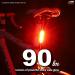 Cygolite Hotrod 90 Lumen Bike Tail Light | USB Rechargeable | 6 Night & Daytime Modes | Wide Glowing LEDs - Buy Online on SooperMarket.com