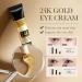 Eye Cream for Dark Circles and Puffy Eyes Brighten Instant Tightener 24K Gold Under Eye Repair Cream Hydrating Brightening Anti Aging Eye Bags Remover Wrinkle Filler Eye Serum for All Skin Types - Buy Online on SooperMarket.com